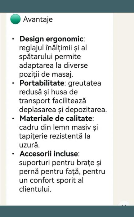 Vând masă masaj nouă!!