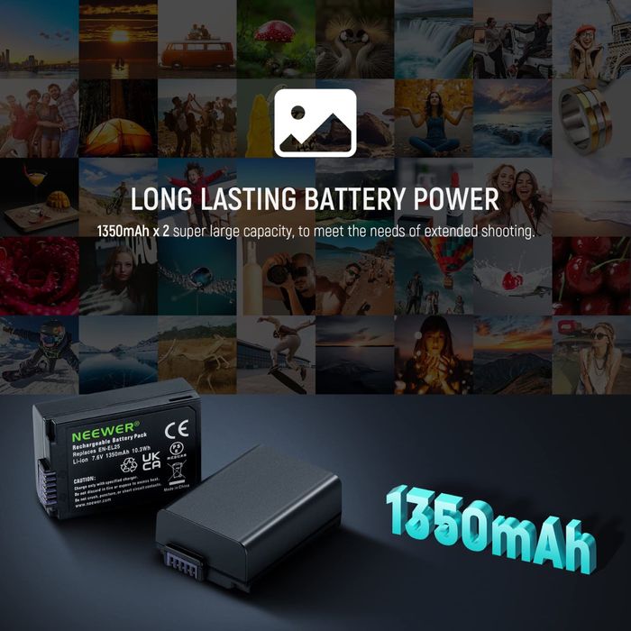 Батерии за Nikon. Зарядно. Z30. Z50. ZFC. EN-EL25. Камера. nikon