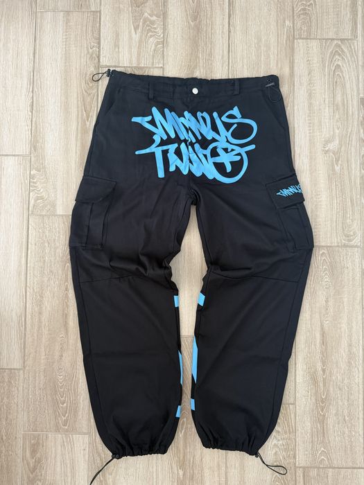 Pantaloni lungi Minus Two negru/albastru