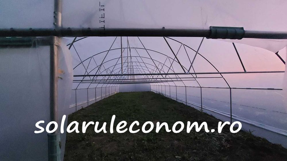 Solar(sera), 5x8 m(40 mp) din țeavă neagră, fară folie, 3050 lei