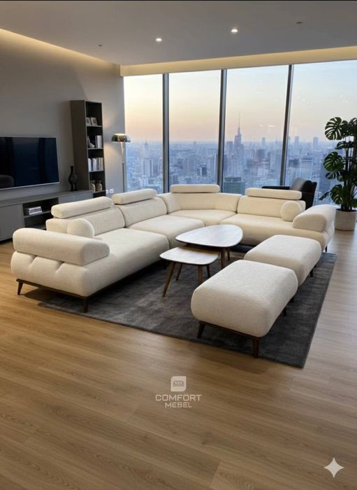 Модульный углавой диван