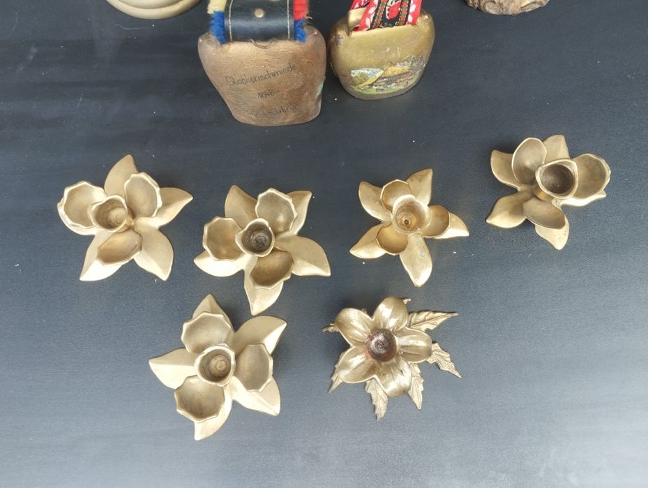 Месингов свещник 3ка, месингов свещник единична , швейцарска хлопка