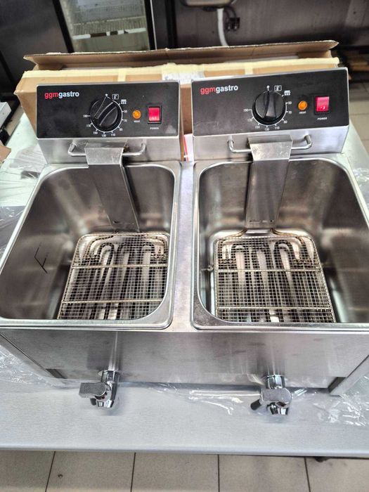 Професионален двоен електрически фритюрник GGM Gastro