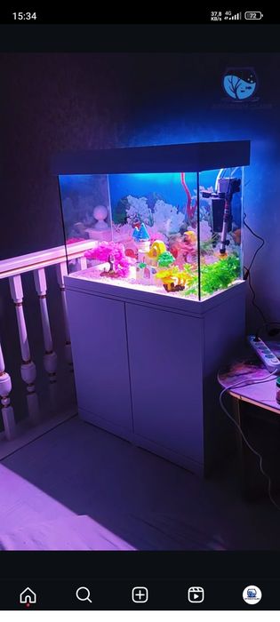 150litrli akvarium zakaz asosida tayyorlab beramiz