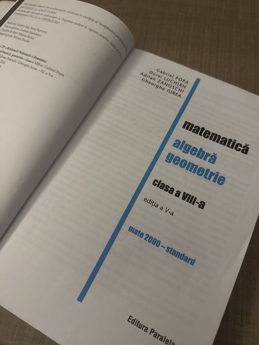 culegere clasa a 8-a