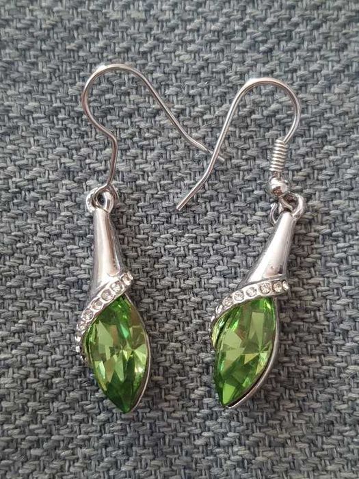 Set argint lant pandantiv cercei si bratara cu Elemente Swarovski