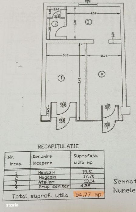 Spatiu comercial Mihai Bravu 42 mp