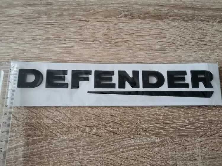 черен надпис Land Rover Defender