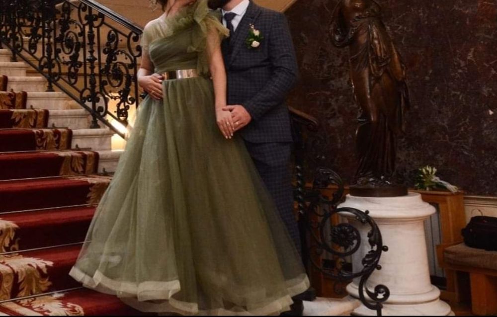 Rochie de ocazie kaki