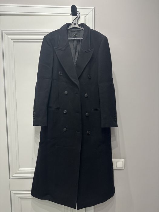 Пальто женское черное massimo dutti