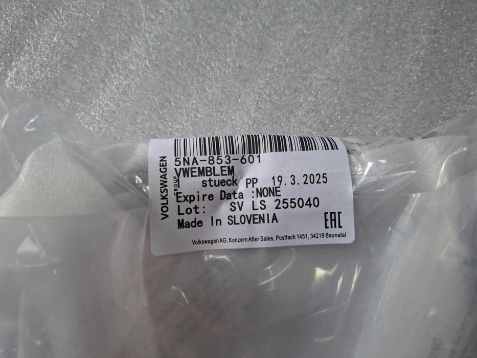 5NA853601 Нова Оригиналана Предна Емблема за Дистроник VW Tiguan 5NA