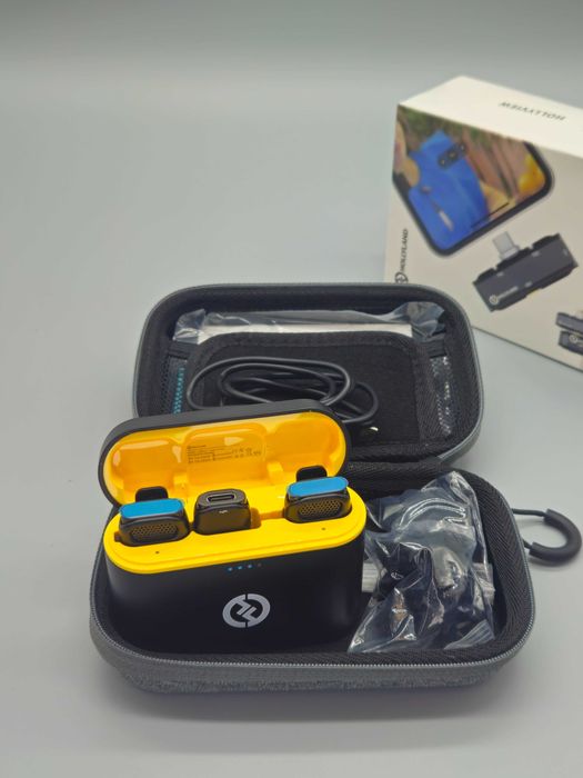 Безжичен микрофон Hollyland (USB-C) 2 бр. мик + приемник +заряден кейс
