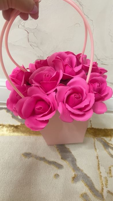 Мыльные розы цаеты букет