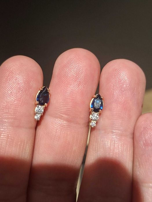 НОВЫЕ Золотые серьги тюльпан