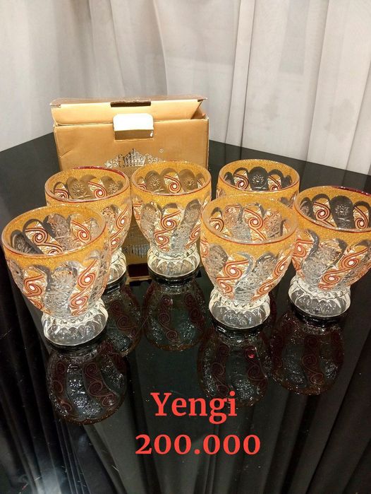 Хрустальные бокалы 6 штук