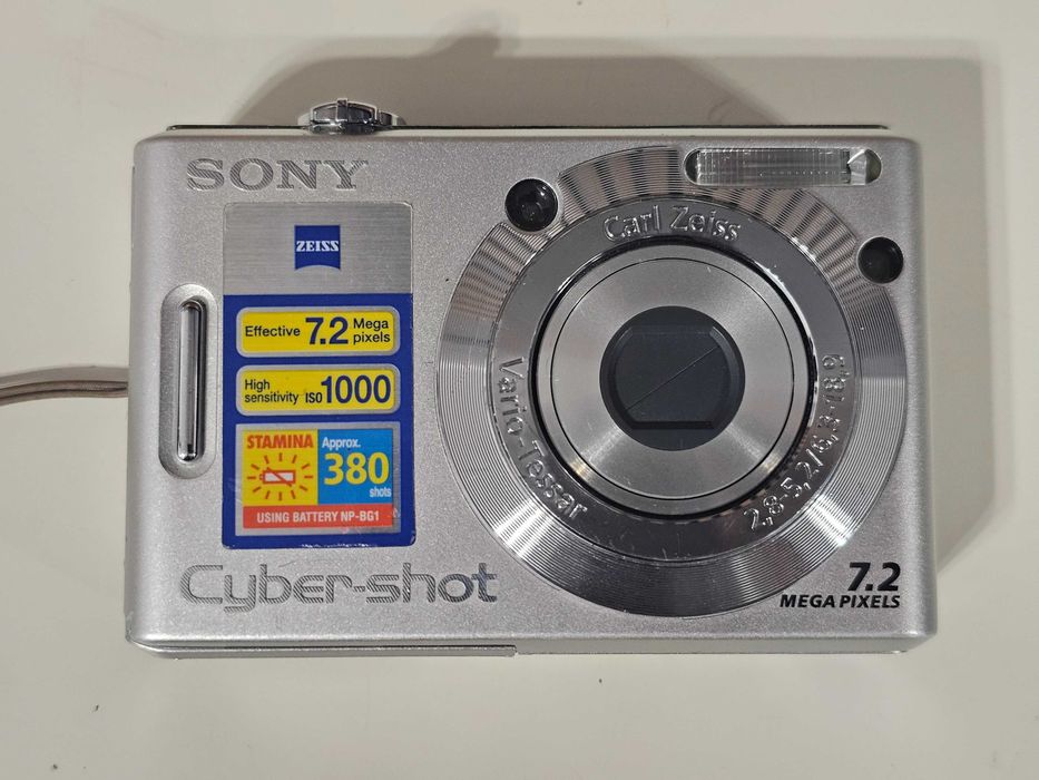 Y2K Aparat foto digital compact Sony W35 7,2 MP 3x Zoom