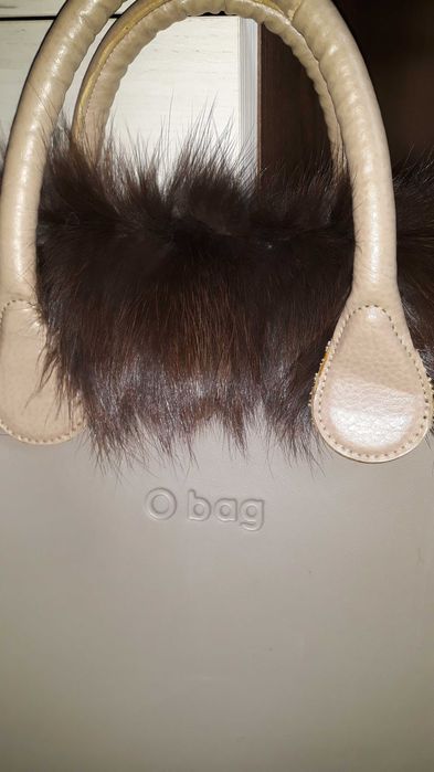 Зимен аксесоар Обаг Obag кожа лисица