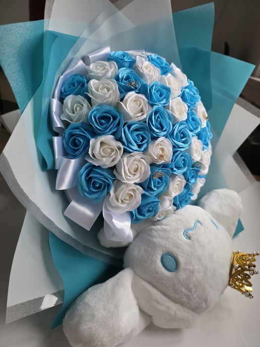 Buchet cu trandafiri din sapun