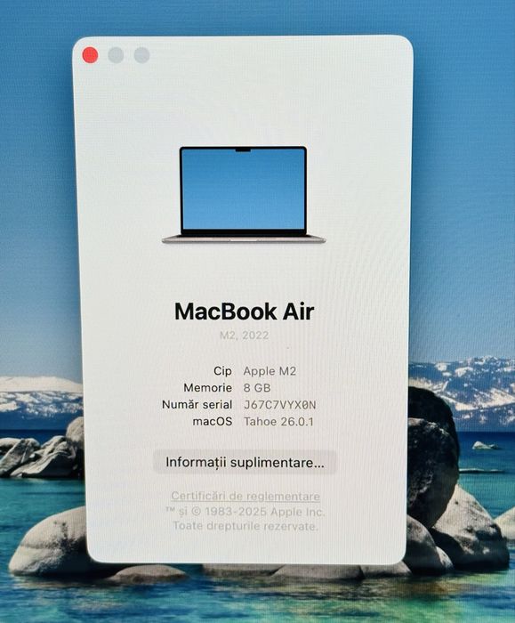Vand MacBook Air M2 2022