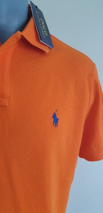 POLO Ralph Lauren Pique Cotton Custom Slim Fit  M НОВО ОРИГИНАЛ Мъжка Тениска