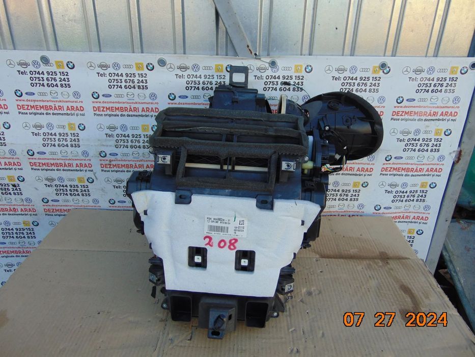 Aeroterma Peugeot 208 dupa 2019 radiator incalzire motoras clapete cod 9826065380