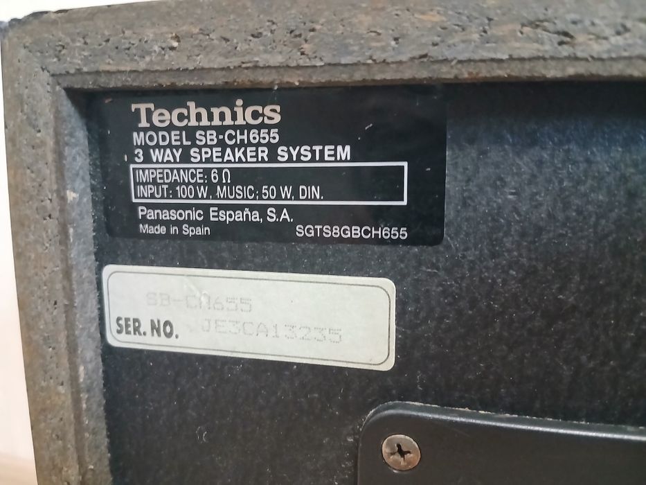 Тонколони Technics 6ohm 100W