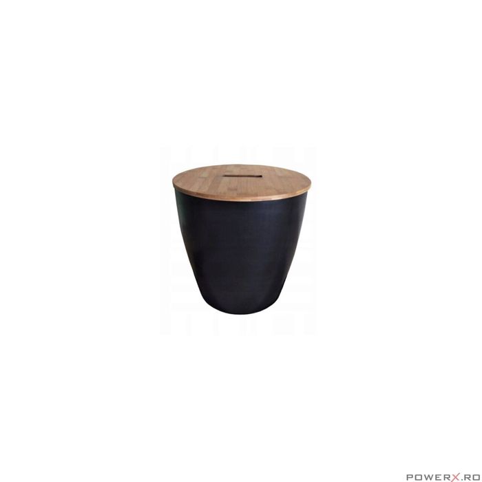 Cos pentru rufe 35 x 35 x 51 cm 40 L, cu capac bambus, Scandi Sepio