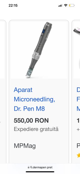 Dermapen Aparat microneedling Mezoterapie set complet