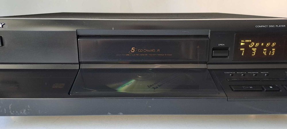 Sony CDP-CE105 CD Changer 5 Discuri – Telecomanda Originala – Hybrid DAC
