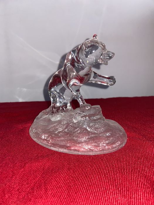 Хрустальная пара лошадь и медведь