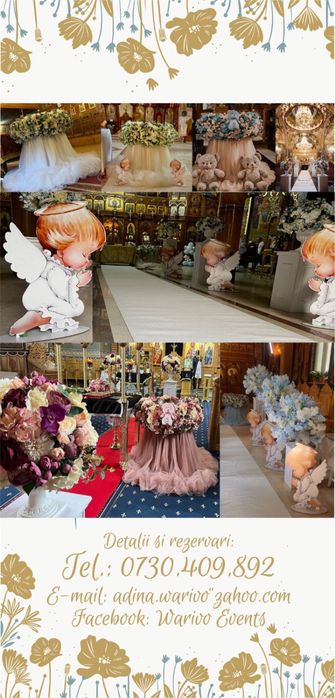 Panou personalizat baloane /Decor baloane/Aranjament cristelnița