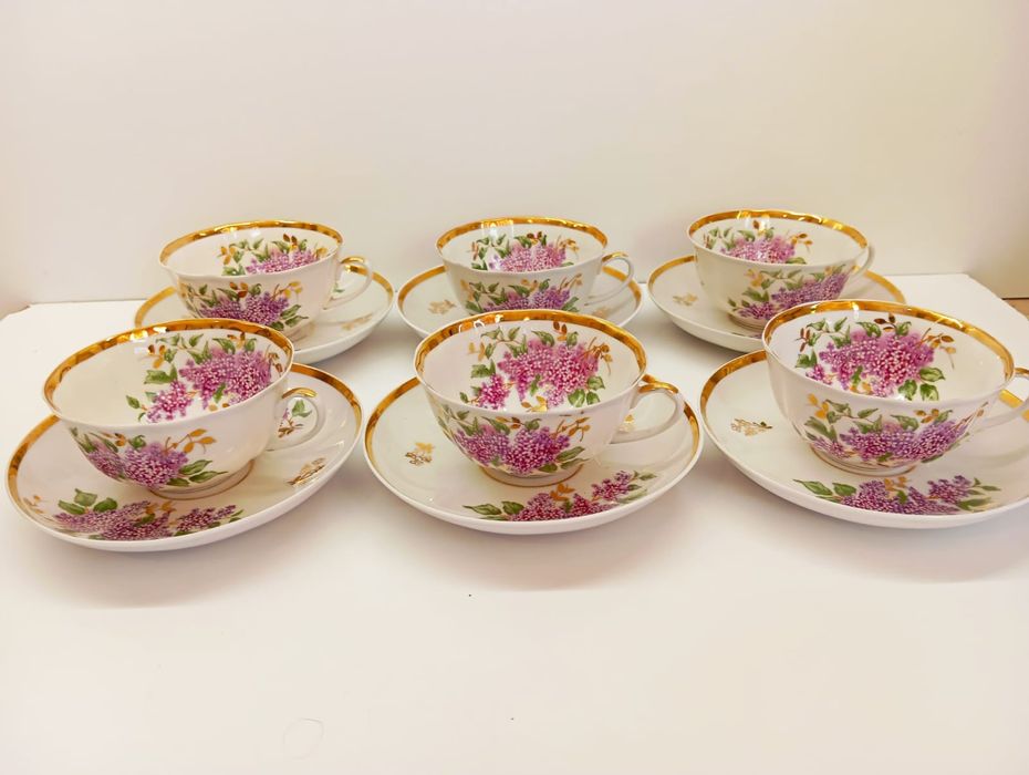 Руски порцелан. Люляк. Дулево