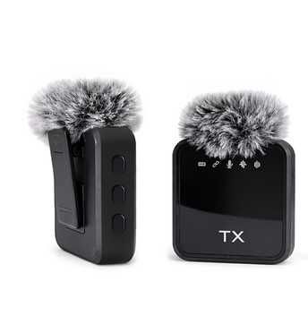 Двоен безжичен Wireless BLuetooth микрофон за телефон