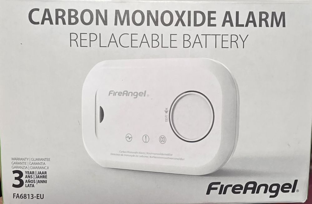 FireAngel FA6813-EU Alarmă de monoxid de carbon, baterie înlocuibilă