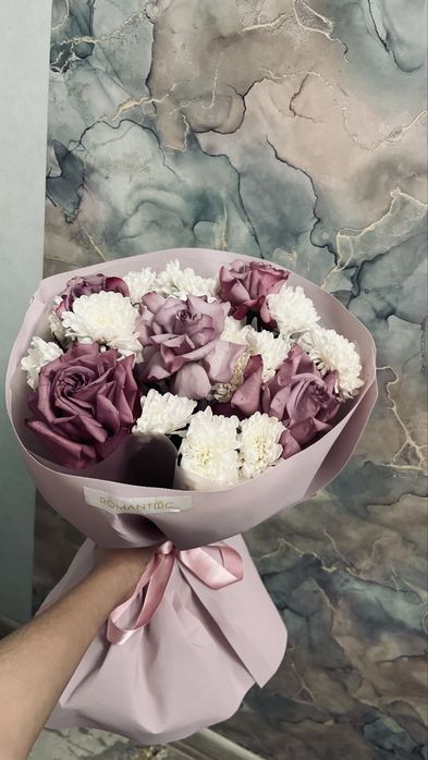 красивые цветы микс букет