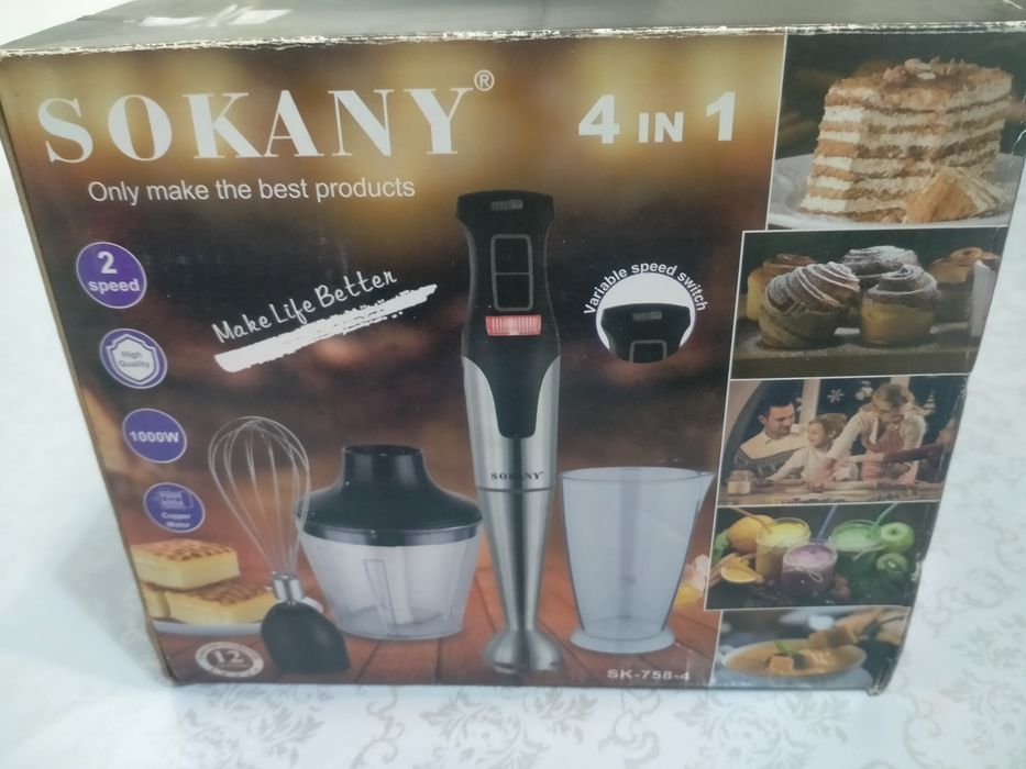 Блендер миксер 4в1 оригинал новый
