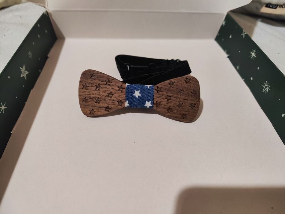 Дървена папионка детска