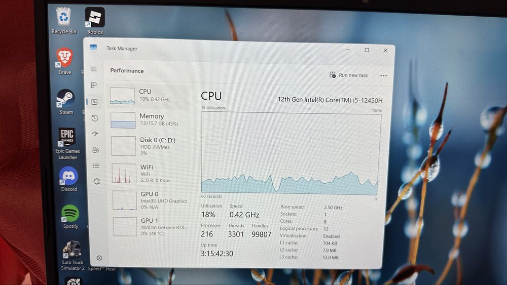 MSI Katana GF66 12UC – RTX 3050 / i5-12450H / 16GB RAM / 500GB SSD