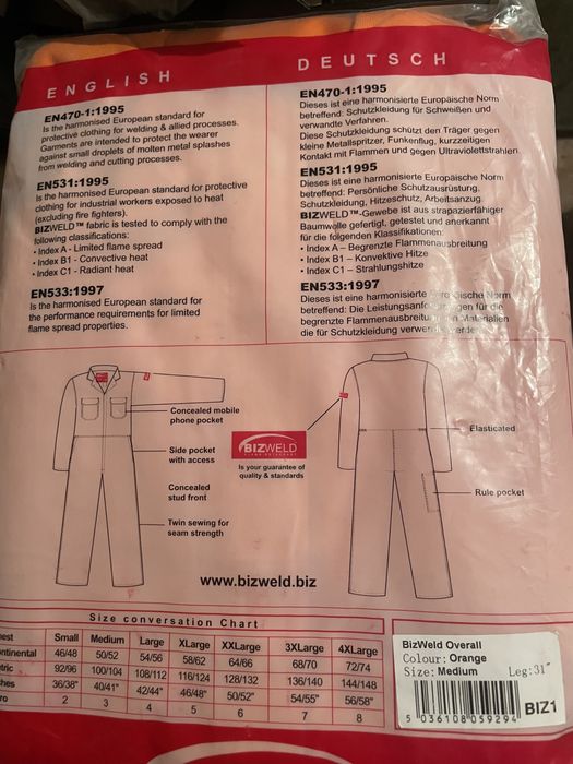 Импортный комбинезон М размер