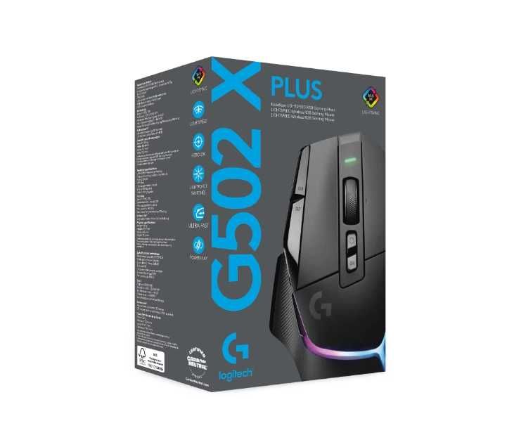 Vand Mouse gaming Logitech Lightspeed G502 X Plus, Wireless, RGB, Negru