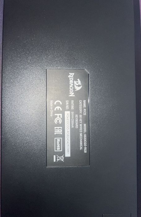 Клавиатура Redragon Ryze