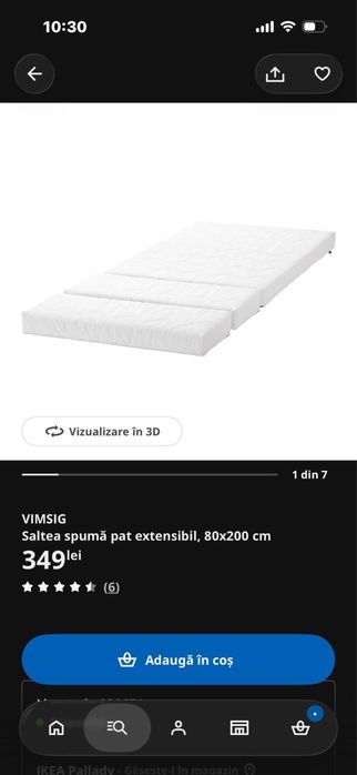 Pat copil si saltea IKEA