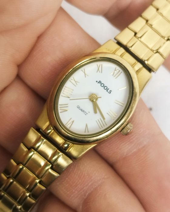 Ceas de damă Pools cu Quartz, din oțel inoxidabil, rezistent la apă.