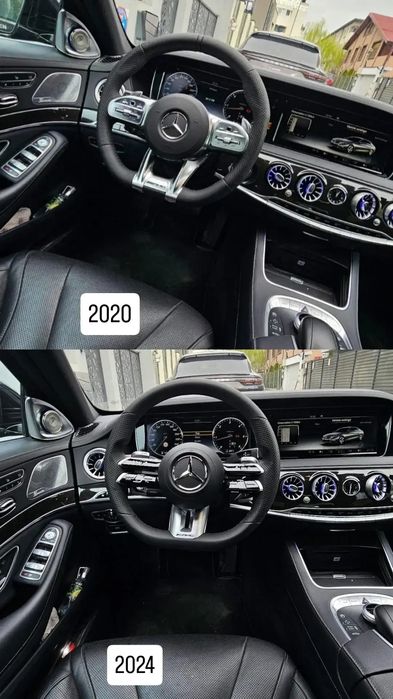 Volan Mercedes AMG  din Piele model 2025 compatibil 2008-2025