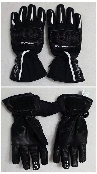Manusi moto BUSE Open Road Touring si centura spate BUSE Stabilization Zone, mărumea S/M sau nr. 6 unisex