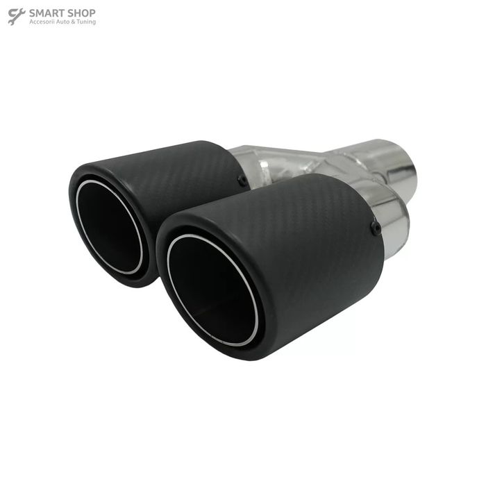 Bara spate cu Toba Ornament Evacuare Fibra Carbon Mat BMW Seria 5 E61