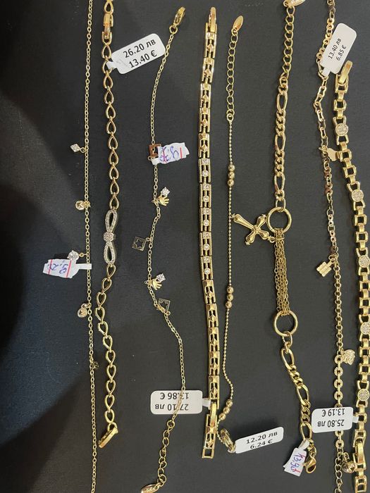 Обеци с 14К златно покритие