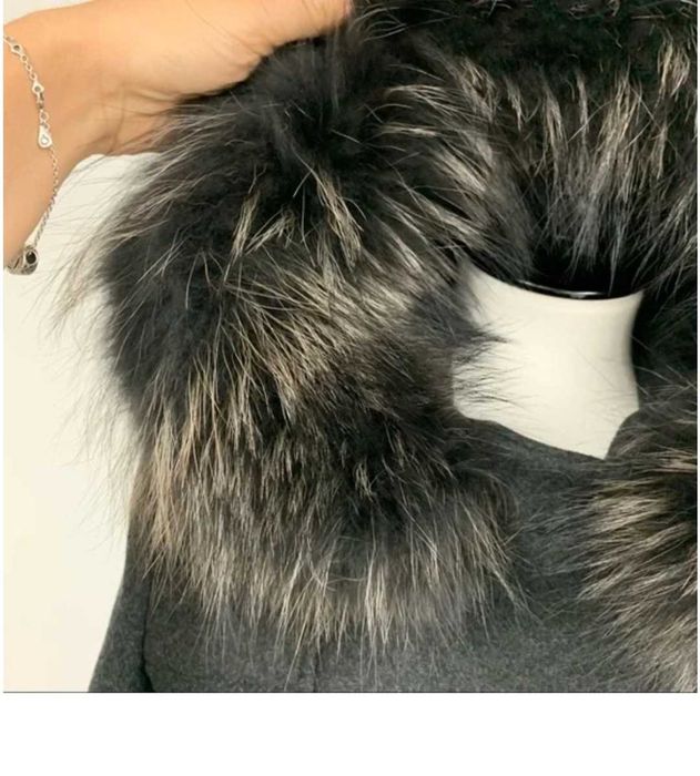 ZAPA  2 броя Сиво и тъмно синьо вълнено палто размер S