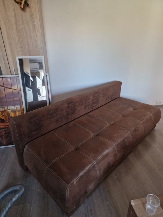 Canapea extensibila modern maro