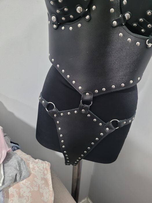corset body sexy fetish  bdsm vestival animatoare piele naturala